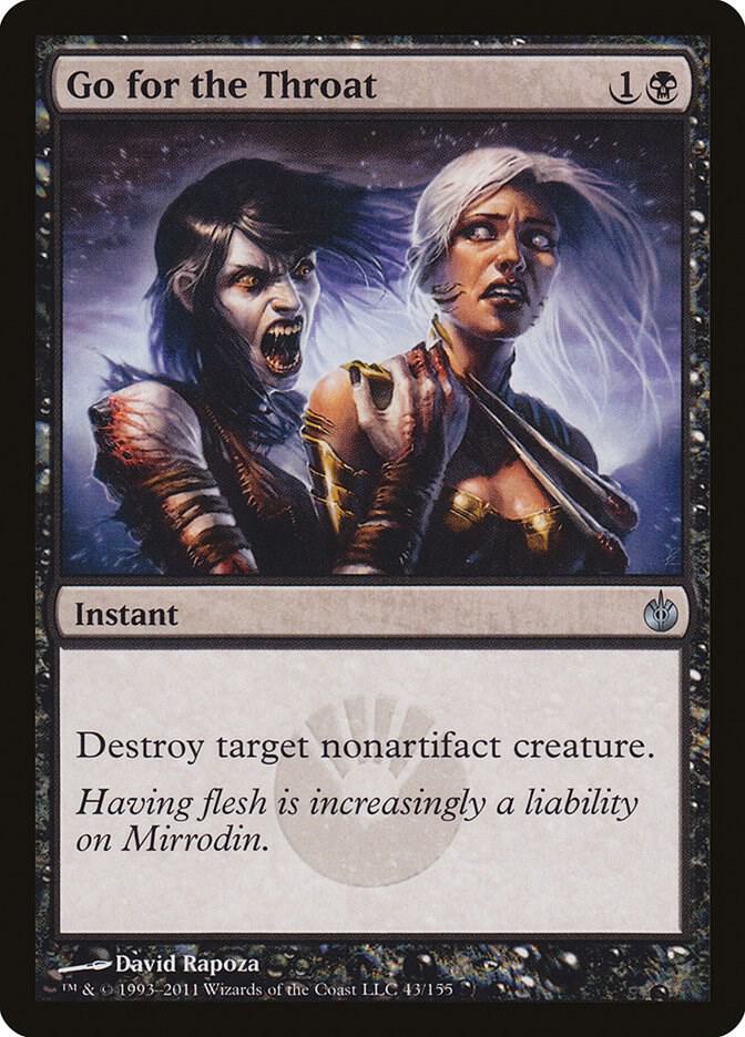 Go for the Throat 43/155 (Mirrodin Besieged)  - Foil | Good Games Modbury