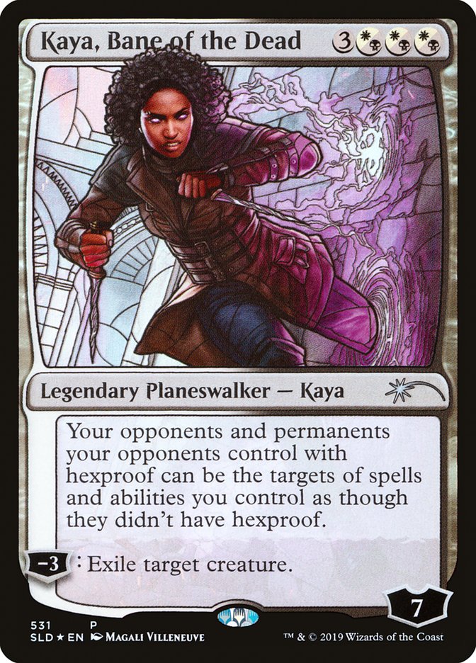 Kaya, Bane of the Dead (Stained Glass) [Secret Lair Drop Promos] | Good Games Modbury