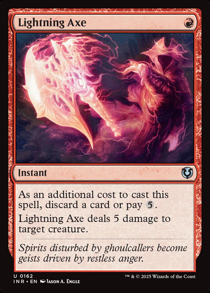 Lightning Axe 162/287 (Innistrad Remastered)  - Foil | Good Games Modbury
