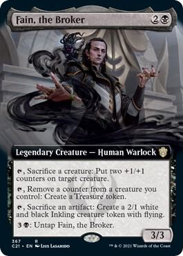 Fain the Broker Extended Art 367/81 (Commander 2021)  | Good Games Modbury