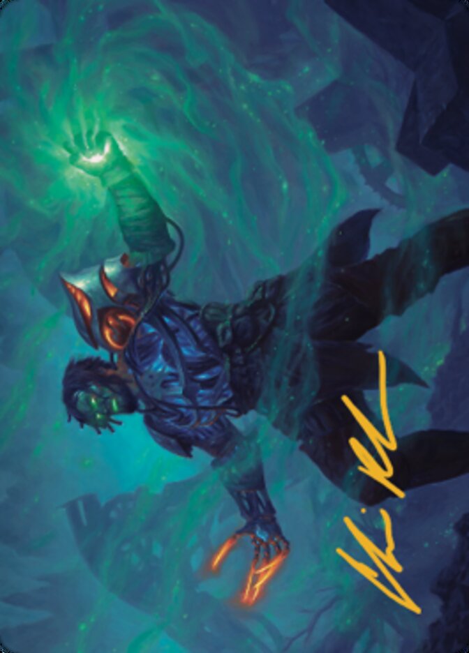 Mishra, Claimed by Gix Art Card (Gold-Stamped Signature) [The Brothers' War Art Series] | Good Games Modbury