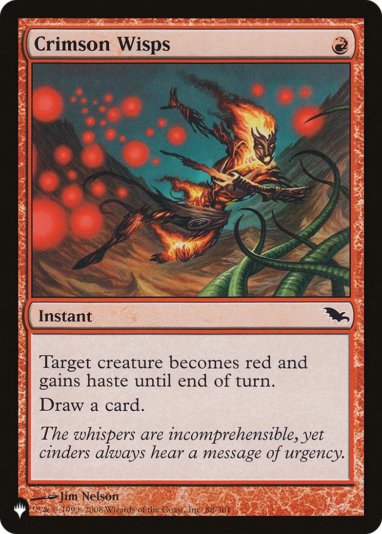 Crimson Wisps [The List Reprints] | Good Games Modbury