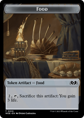 Rat // Food (0010) Double-Sided Token [Wilds of Eldraine Tokens] | Good Games Modbury