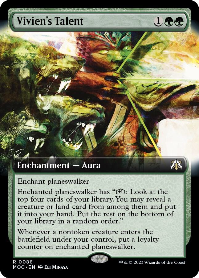 Vivien's Talent 86/444 (Commander: March of the Machine)  - Extended Art Foil | Good Games Modbury