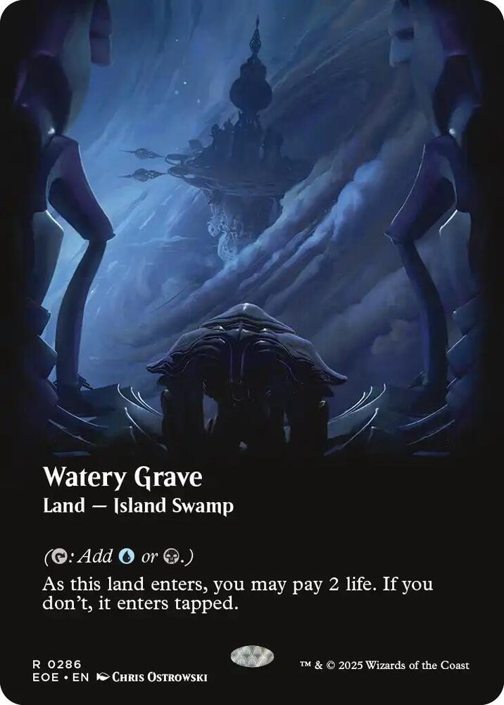 Watery Grave  286/276 (Edge of Eternities)  - Borderless Foil | Good Games Modbury