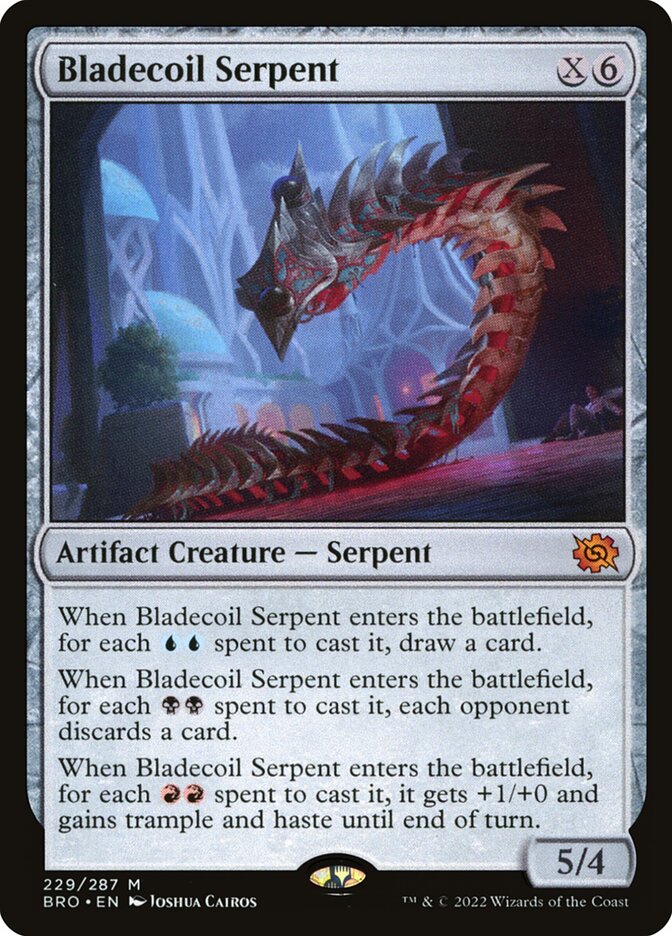 Bladecoil Serpent 229/287 (The Brothers' War)  - Foil | Good Games Modbury