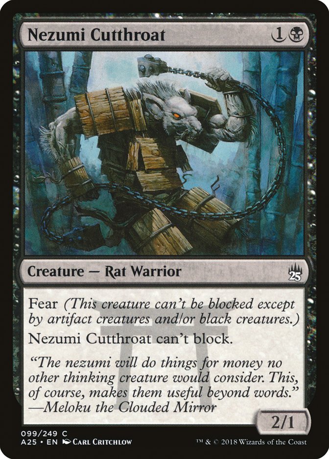 Nezumi Cutthroat 99/249 (Masters 25)  - Foil | Good Games Modbury