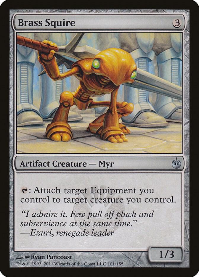 Brass Squire 101/155 (Mirrodin Besieged)  | Good Games Modbury