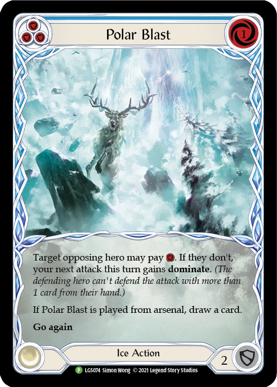 Polar Blast (Blue) [LGS074] (Promo)  Rainbow Foil | Good Games Modbury
