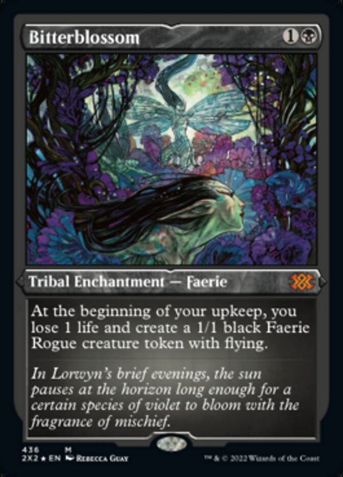 Bitterblossom (Foil Etched) [Double Masters 2022] | Good Games Modbury