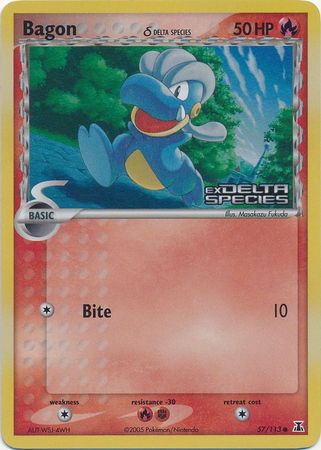 Bagon (57/113) (Delta Species) (Stamped) [EX: Delta Species] | Good Games Modbury