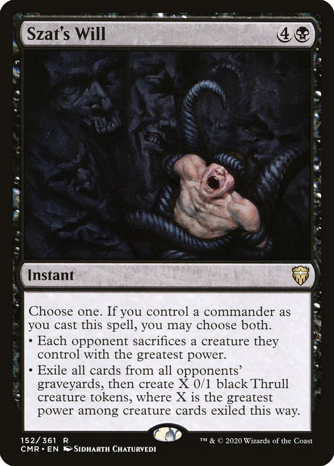 Szat's Will 152/361 (Commander Legends)  - Foil | Good Games Modbury