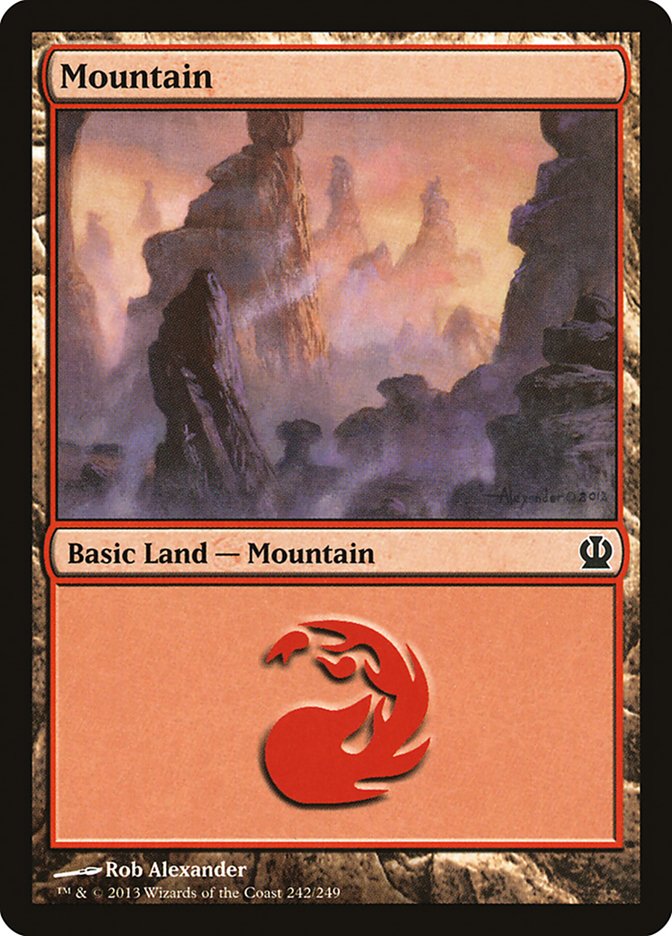 Mountain (242) [Theros] | Good Games Modbury