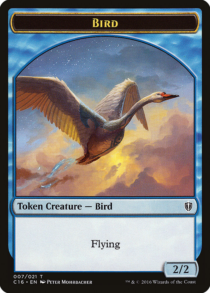 Bird Token (007/021) [Commander 2016 Tokens] | Good Games Modbury