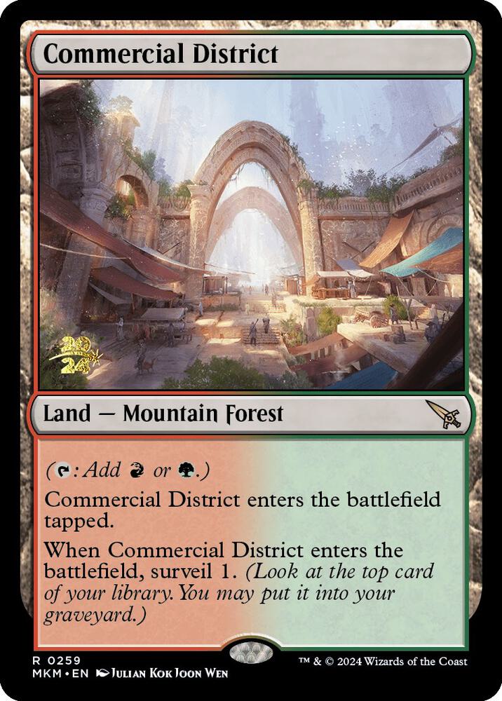 Commercial District 259s/182 (Prerelease Cards)  - Foil | Good Games Modbury