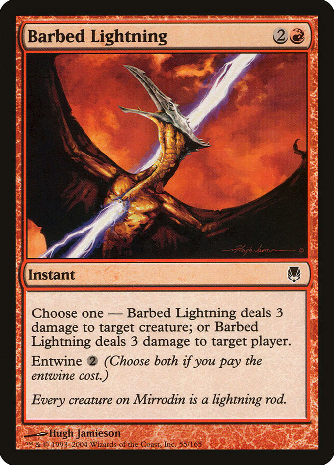 Barbed Lightning 55/165 (Darksteel)  - Foil | Good Games Modbury