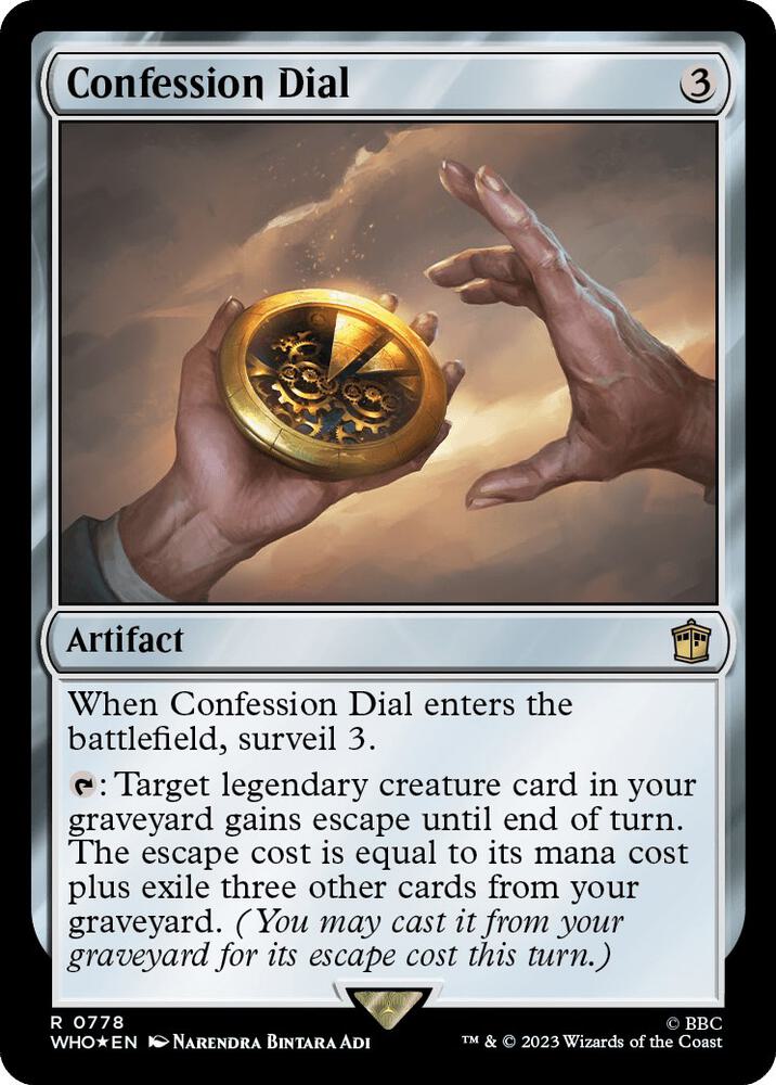 Confession Dial 778/331 (Universes Beyond: Doctor Who)  - Surge Foil | Good Games Modbury