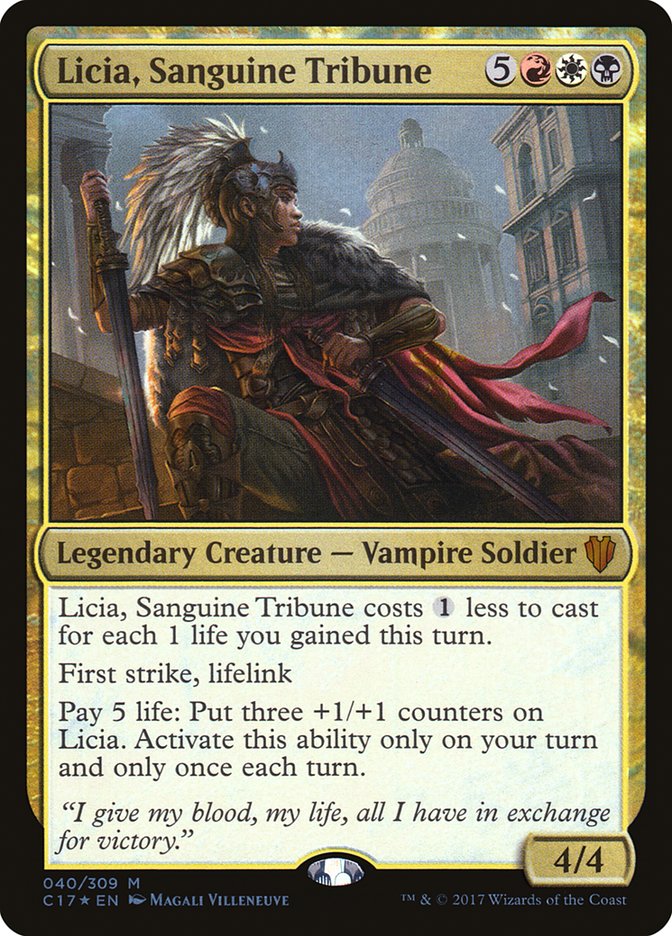 Licia, Sanguine Tribune 40/309 (Commander 2017)  - Foil | Good Games Modbury