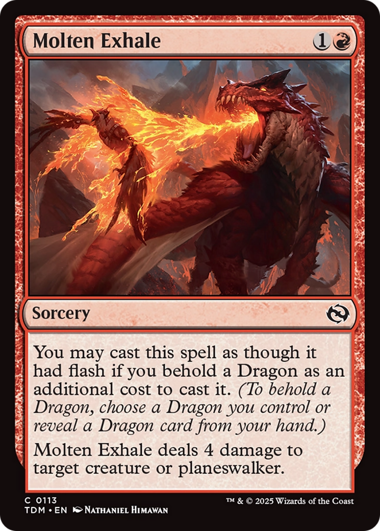 Molten Exhale [Tarkir: Dragonstorm] | Good Games Modbury