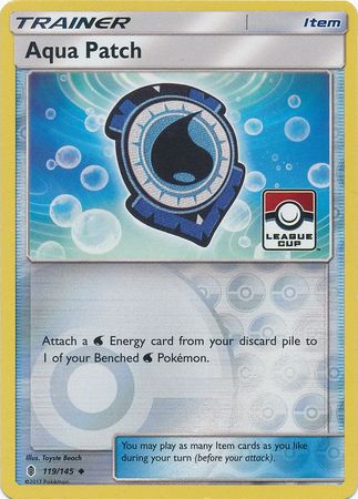 Aqua Patch (119/145) (League Promo) [Sun & Moon: Guardians Rising] | Good Games Modbury