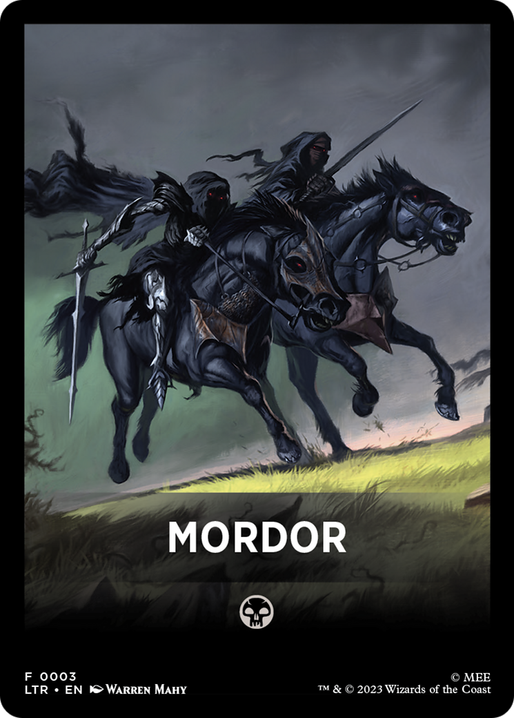Mordor Theme Card [The Lord of the Rings: Tales of Middle-Earth Tokens] | Good Games Modbury