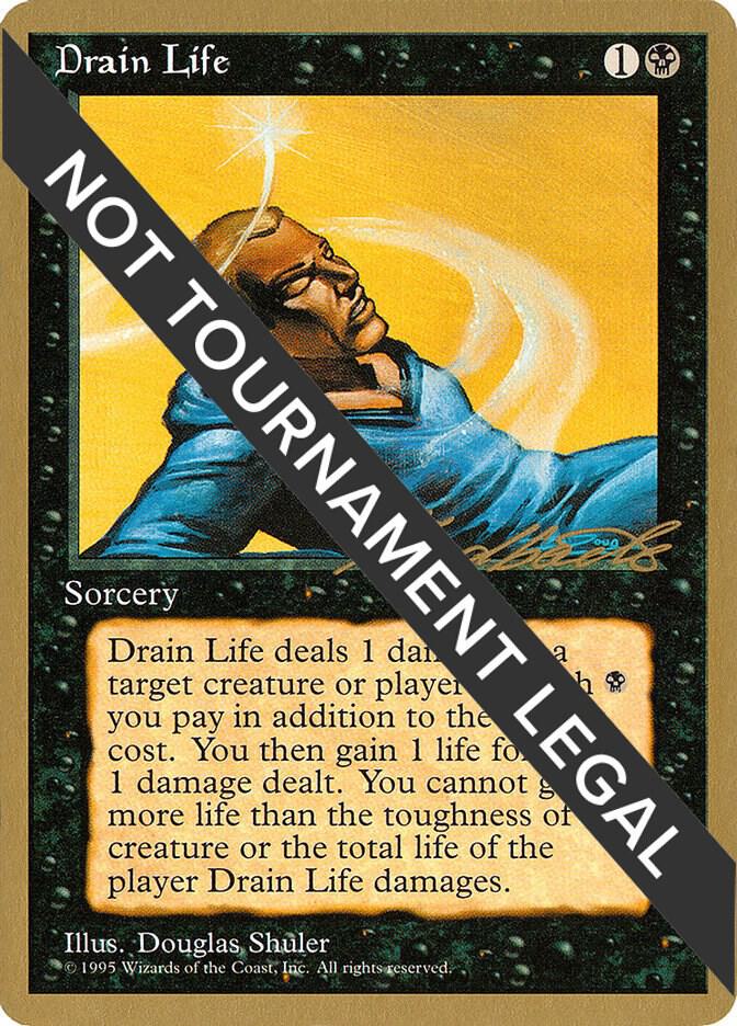 Drain Life 1996 Leon Lindback 4ED ll132/308 (World Championship Decks)  | Good Games Modbury