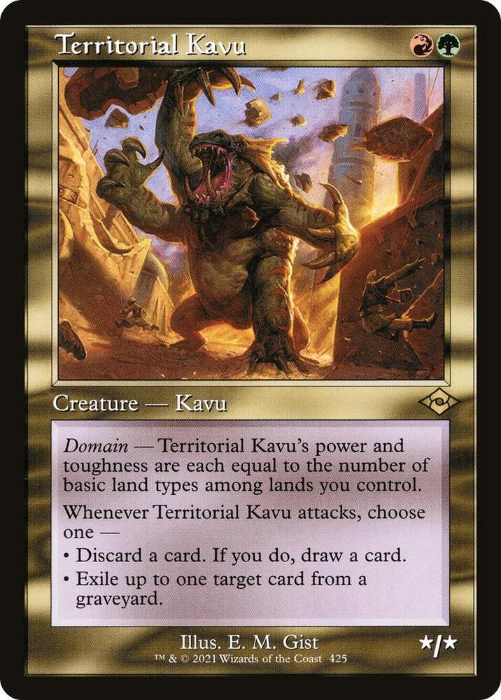 Territorial Kavu Retro Frame 425 (Modern Horizons 2)  - Foil | Good Games Modbury