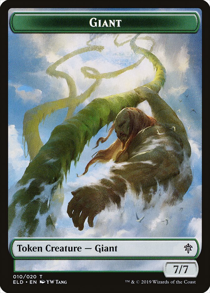 Giant Token [Throne of Eldraine Tokens] | Good Games Modbury