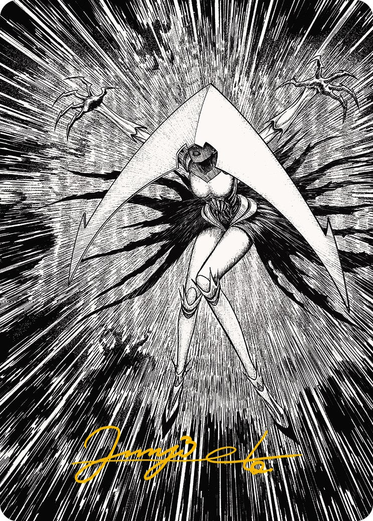 Elesh Norn, Mother of Machines 2 Art Card (Gold-Stamped Signature) [Phyrexia: All Will Be One Art Series] | Good Games Modbury