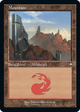 Mountain 36 Retro Frame 36/40 (Commander: The Brothers' War)  | Good Games Modbury