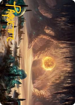 Plains 265 Art Card Gold Stamped Signature 63 (Art Series: Adventures in the Forgotten Realms)  | Good Games Modbury