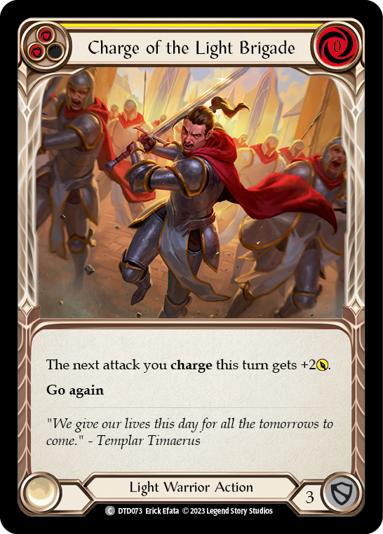 Charge of the Light Brigade (Yellow) [DTD073] (Dusk Till Dawn)  Rainbow Foil | Good Games Modbury