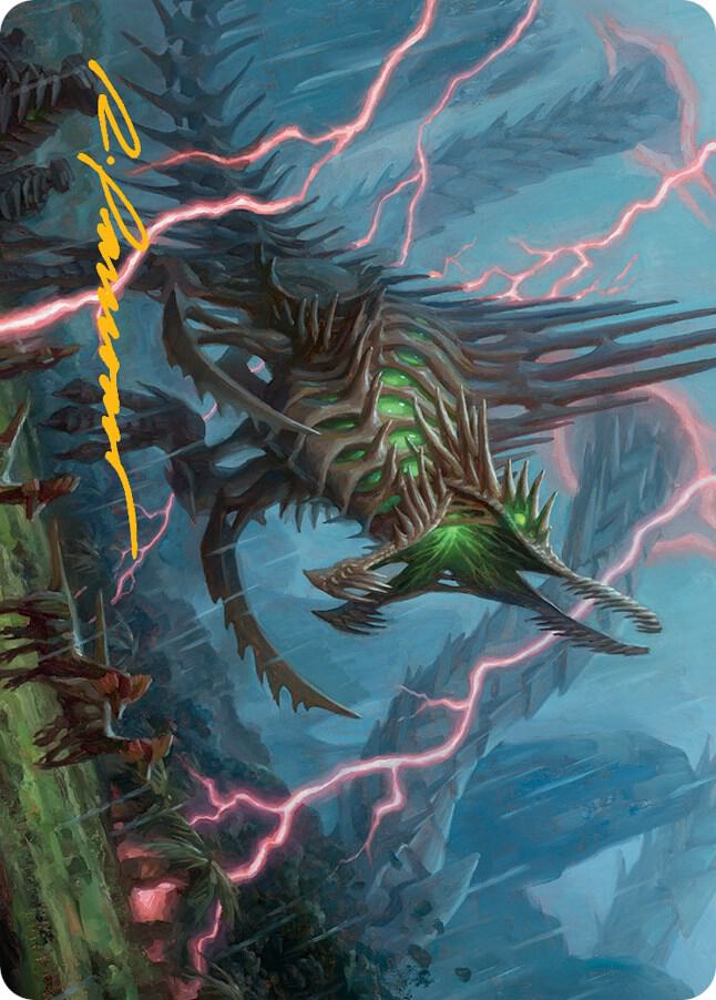 Etali Primal Sickness Art Card Gold Stamped Signature 32 (Art Series: March of the Machine)  | Good Games Modbury