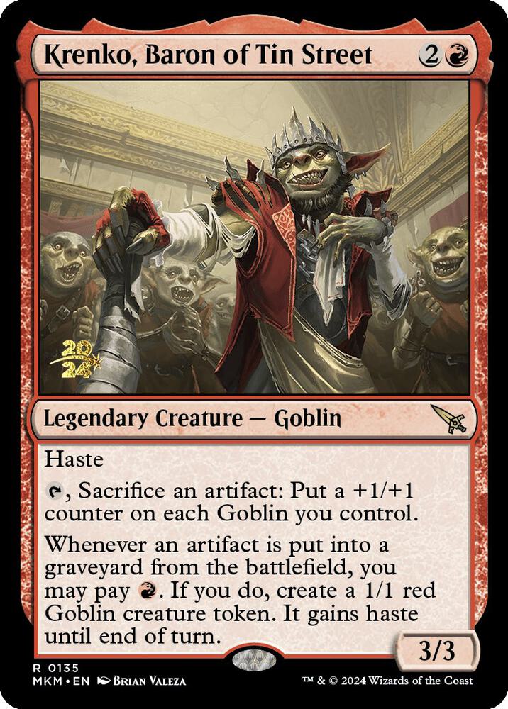 Krenko Baron of Tin Street 135s/182 (Prerelease Cards)  - Foil | Good Games Modbury