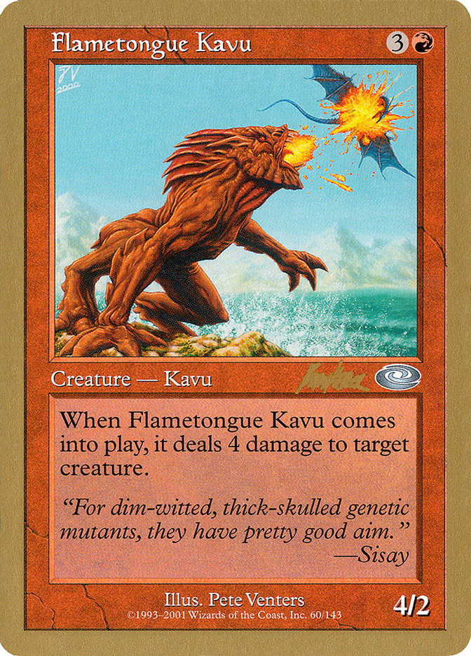 Flametongue Kavu (Brian Kibler) [World Championship Decks 2002] | Good Games Modbury