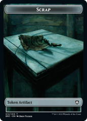 Scrap // Phyrexian Myr Double-Sided Token [The Brothers' War Commander Tokens] | Good Games Modbury