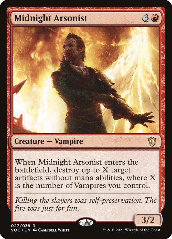 Midnight Arsonist 27/38 (Commander: Innistrad: Crimson Vow)  | Good Games Modbury