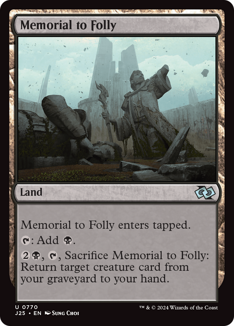 Memorial to Folly [Foundations Jumpstart] | Good Games Modbury