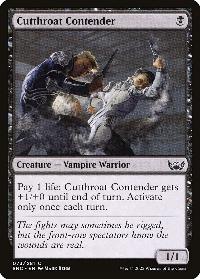 Cutthroat Contender 73/281 (Streets of New Capenna)  | Good Games Modbury