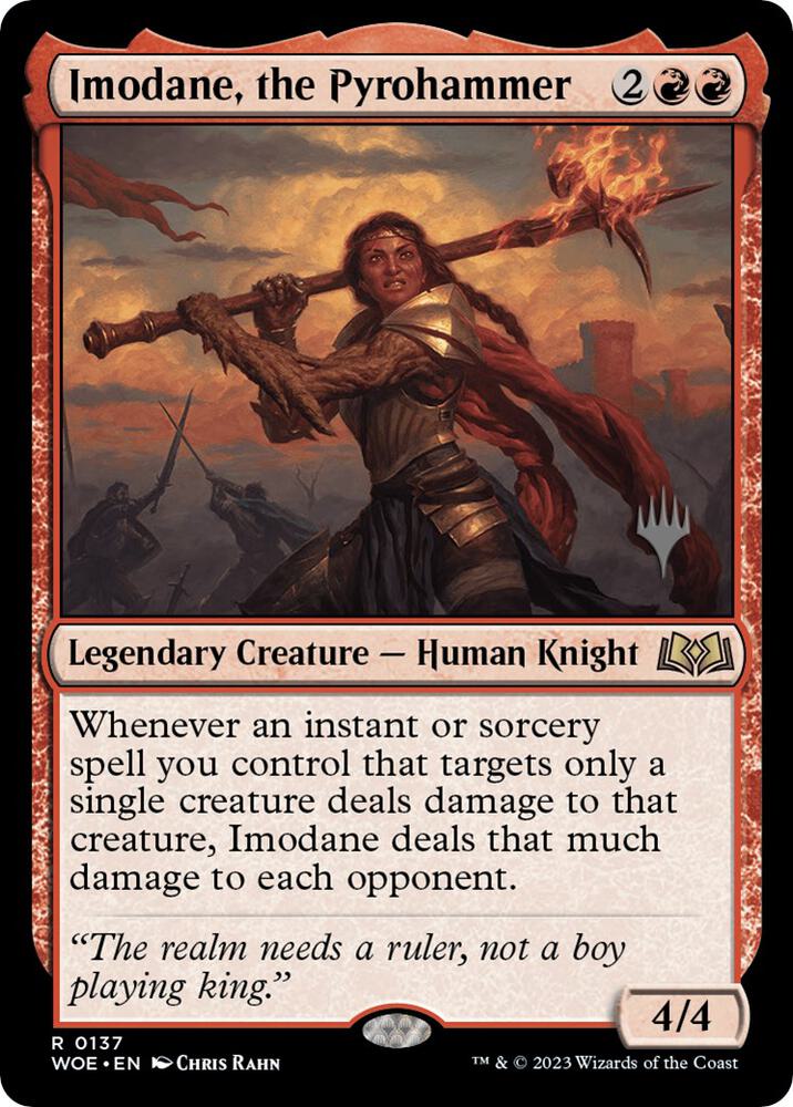 Imodane the Pyrohammer 137p/200 (Promo Pack: Wilds of Eldraine)  | Good Games Modbury