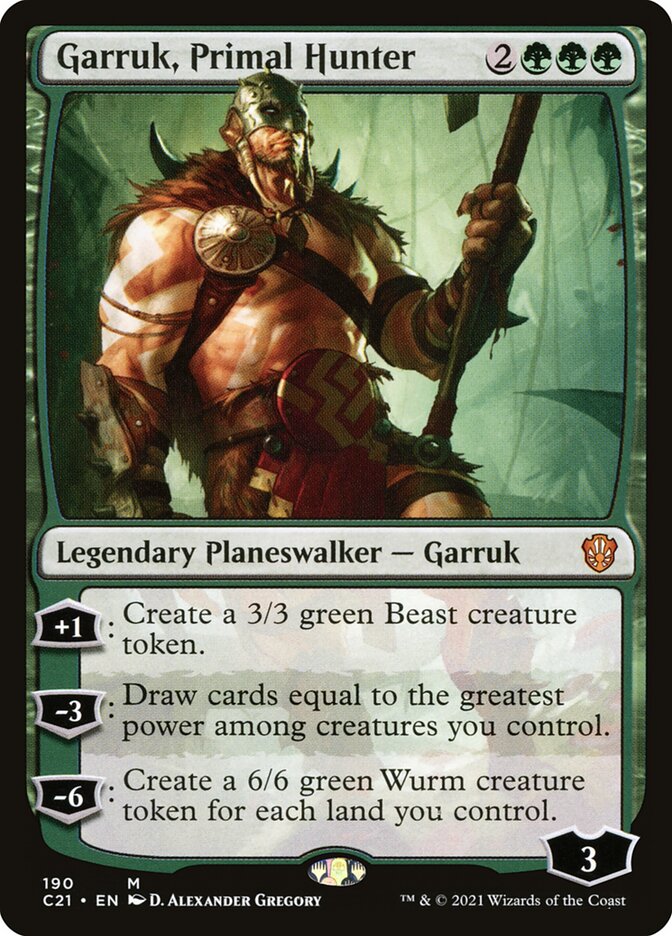 Garruk Primal Hunter 190 (Commander 2021)  | Good Games Modbury