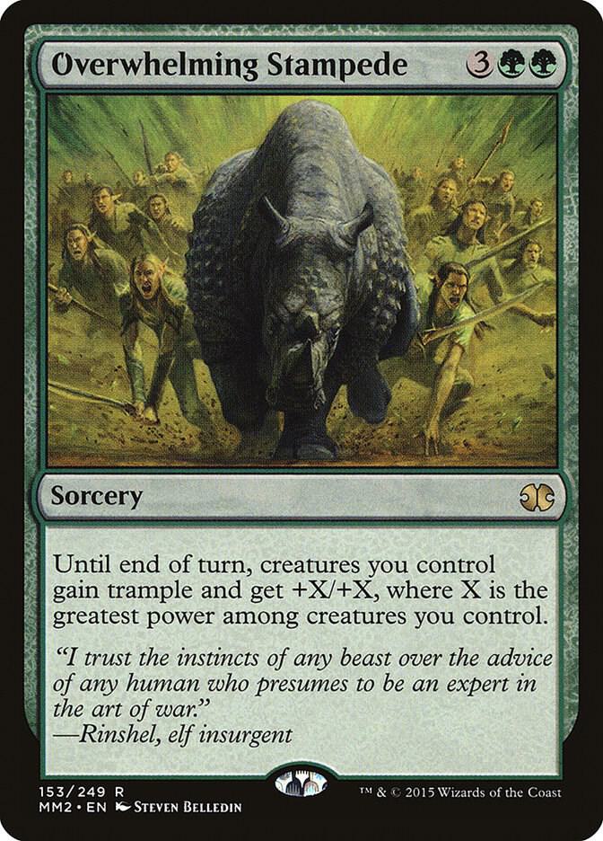 Overwhelming Stampede 153/249 (Modern Masters 2015)  | Good Games Modbury