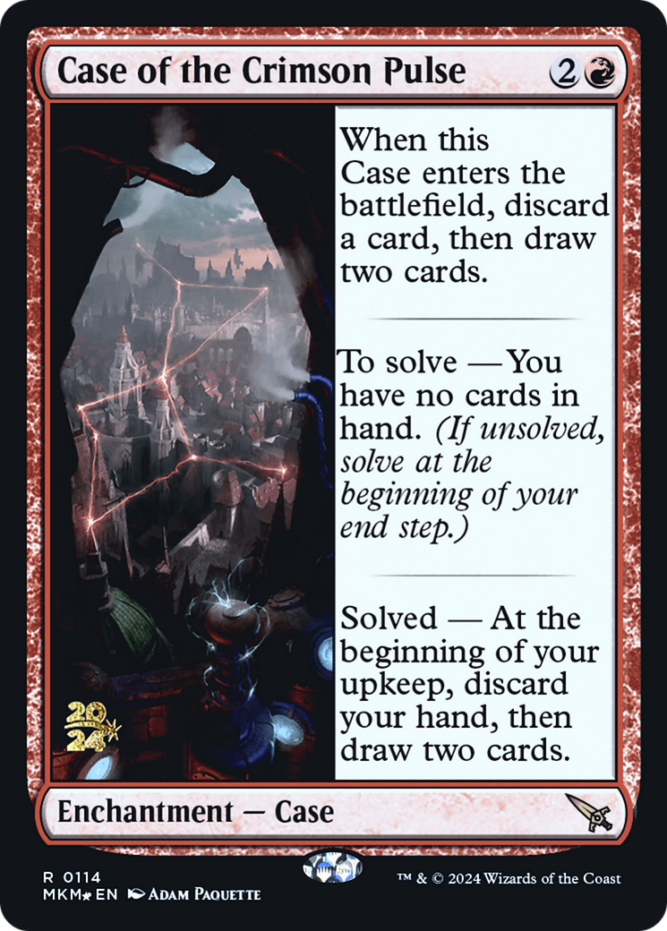 Case of the Crimson Pulse [Murders at Karlov Manor Prerelease Promos] | Good Games Modbury