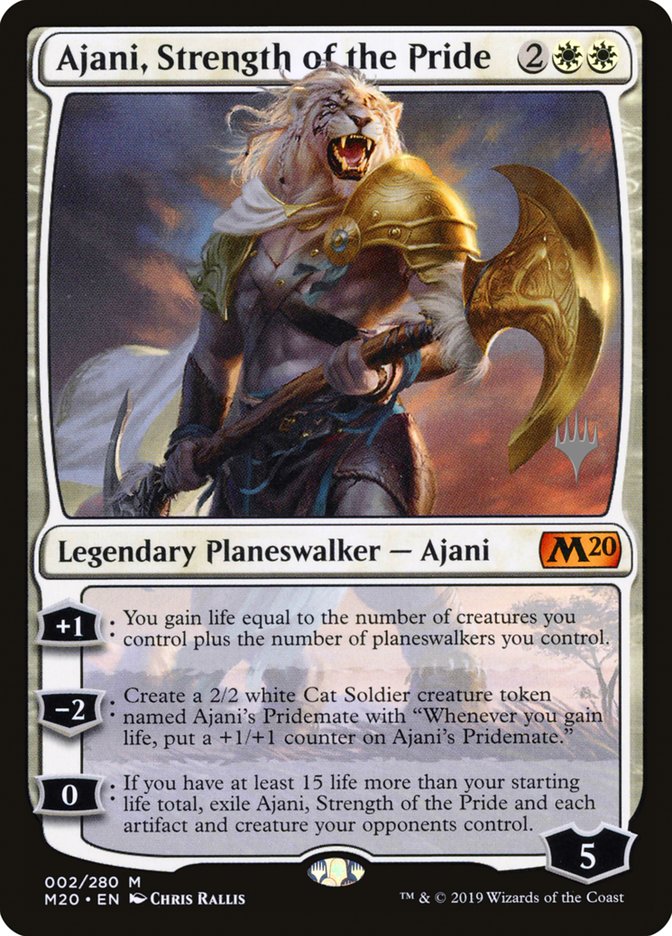 Ajani, Strength of the Pride (Promo Pack) [Core Set 2020 Promos] | Good Games Modbury