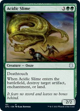 Acidic Slime 151/62 (Commander: Adventures in the Forgotten Realms)  | Good Games Modbury