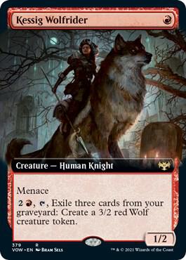 Kessig Wolfrider Extended Art 379/277 (Innistrad: Crimson Vow)  | Good Games Modbury
