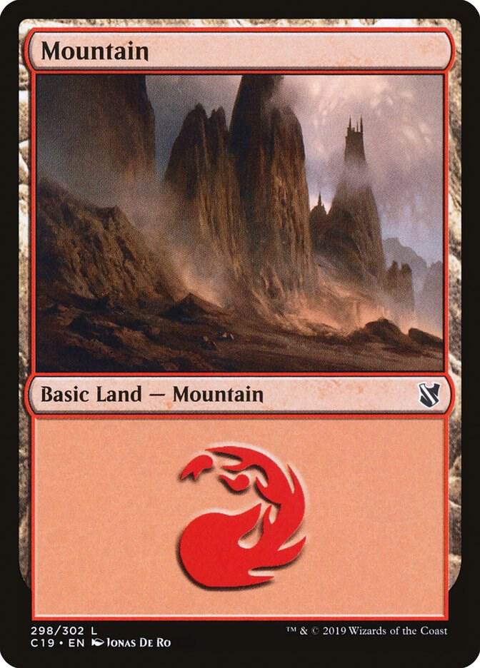 Mountain 298/302 (Commander 2019)  | Good Games Modbury