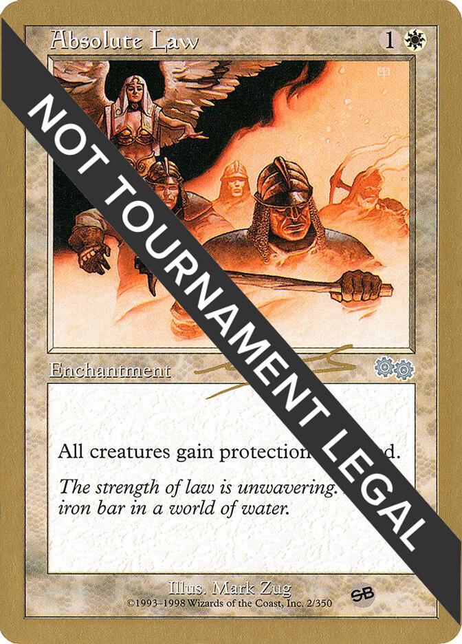 Absolute Law 2000 Nicolas Labarre USG SB nl2sba/117 (World Championship Decks)  | Good Games Modbury