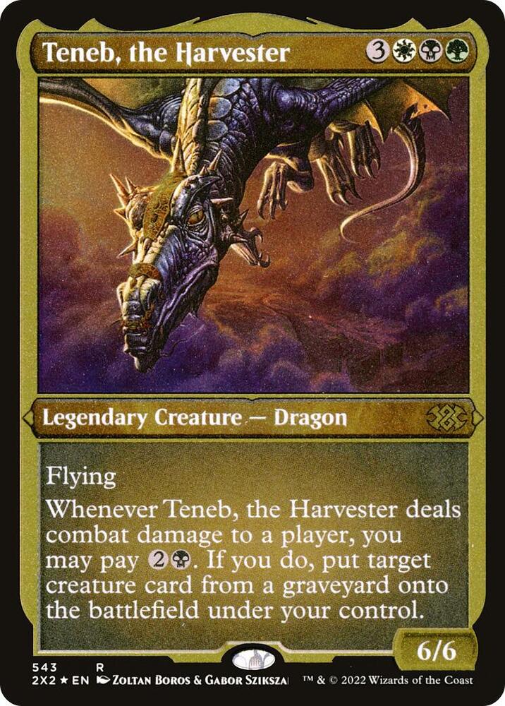 Teneb the Harvester Foil Etched 543 (Double Masters 2022)  - Foil | Good Games Modbury