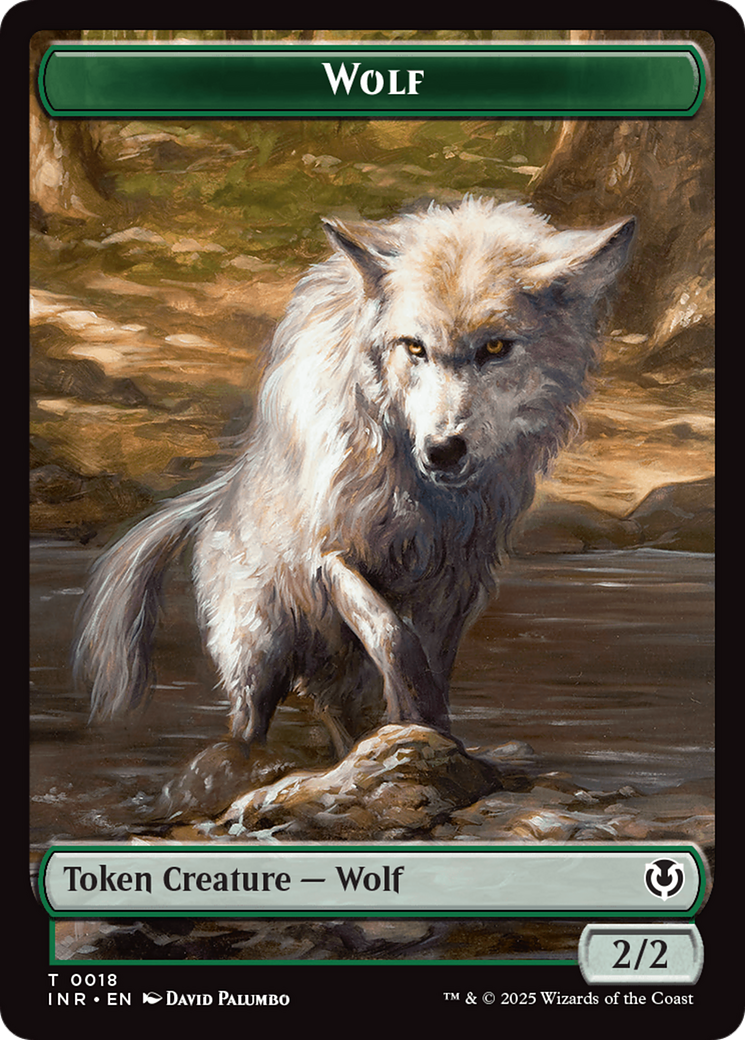 Wolf (0009) // Wolf (0018) Double-Sided Token [Innistrad Remastered Tokens] | Good Games Modbury